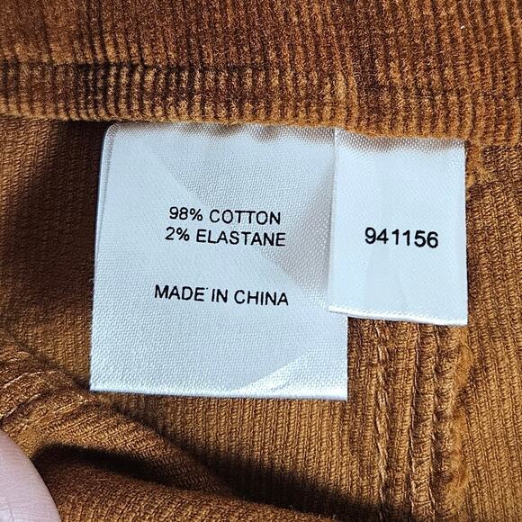 Jay Jays Corduroy Skirt Womens Sz 10 Brown Button Down Hippie Boho cottagecore - Picture 4 of 8